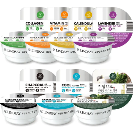 Set Lindsay Collagen Modeling Mask (CUP 28g) 7 UNID. • Mascarillas Chile | ISEORA